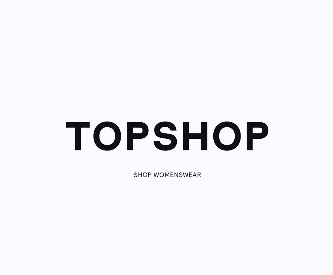 Logo de topshop en fondo neutro